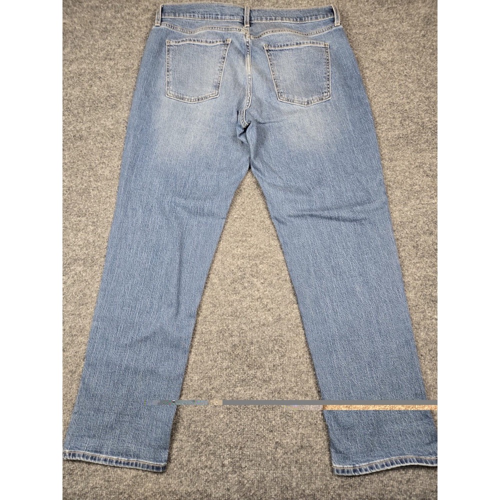 Old Navy Womens 14 Blue Denim Rolled Mid-Rise Wow Boyfriend Ankle Jeans NWT#1109 - Picture 4 of 10